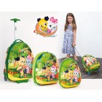 3-er Set Kinder-Trolley und 2 Rucksäcke mit 